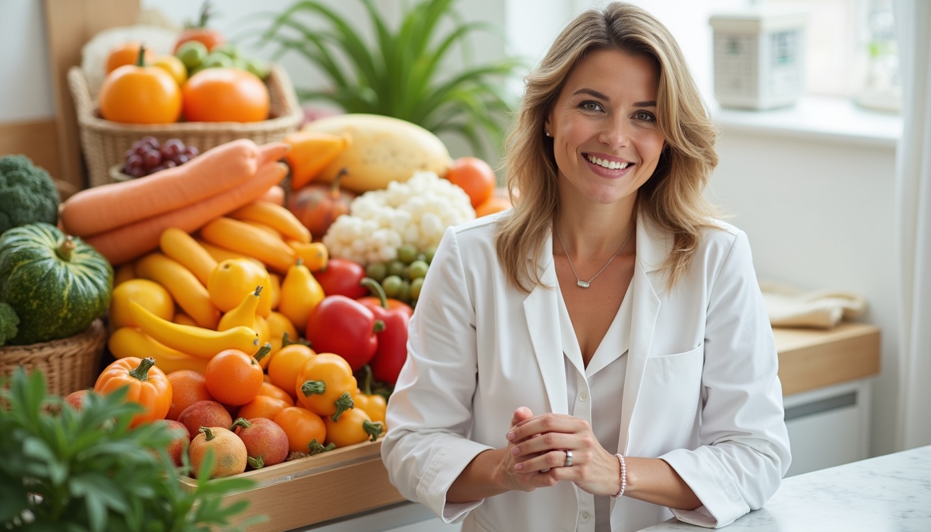 Un complex de vitamine colorate, alături de o plantă verde, simbolizând energie și vitalitate